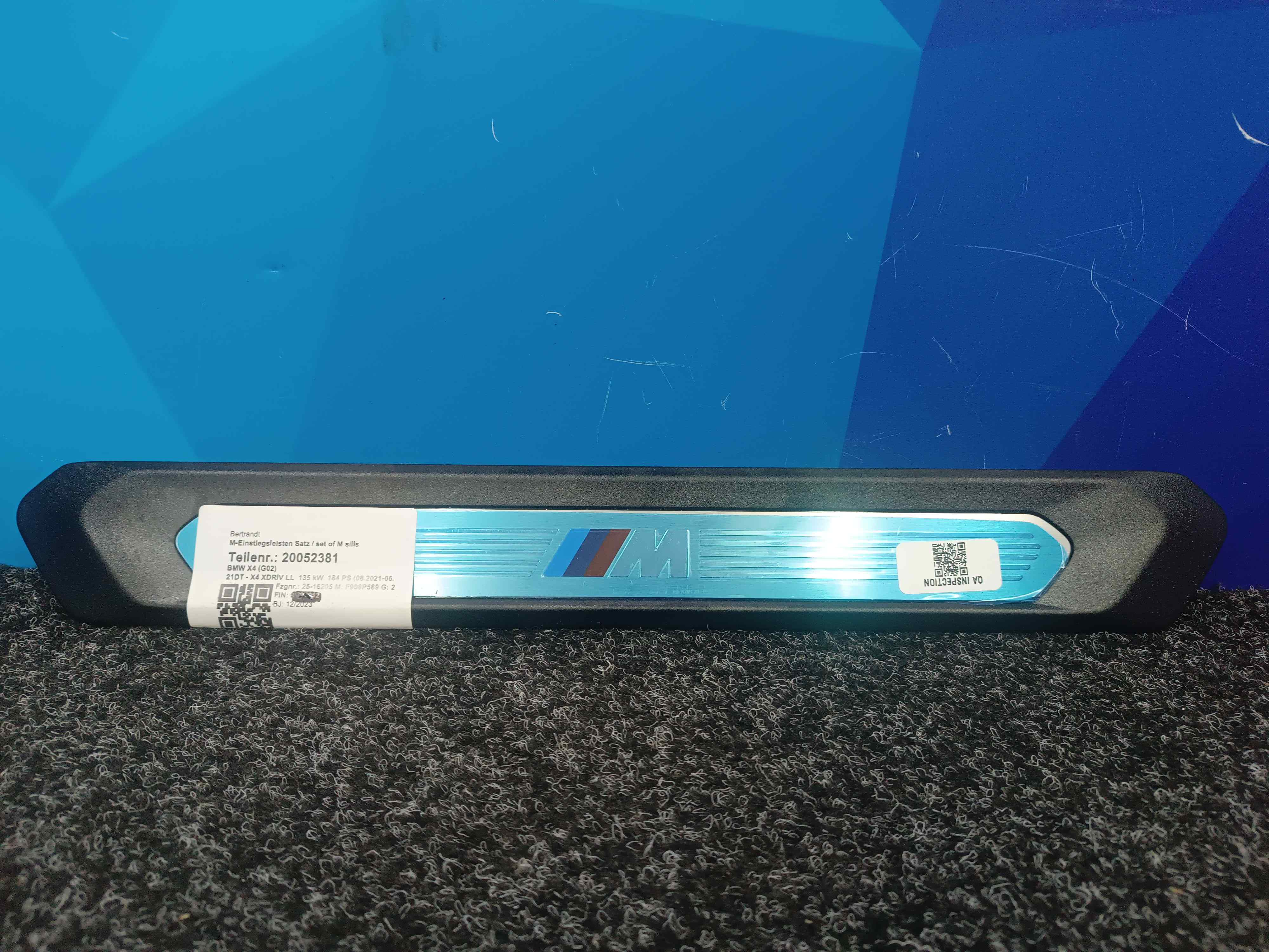 Б/у Накладка декоративна на поріг передня права BMW X4 G02 - 1