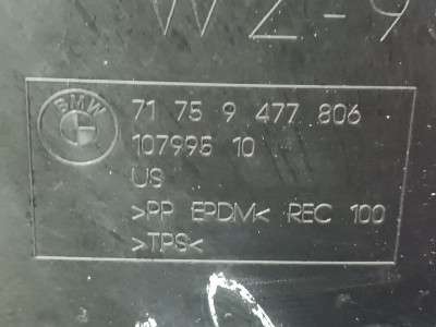 Б/у Захист днища правий BMW X7 G07