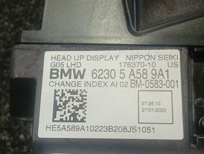 Б/у Проекція на лобове BMW XM G09