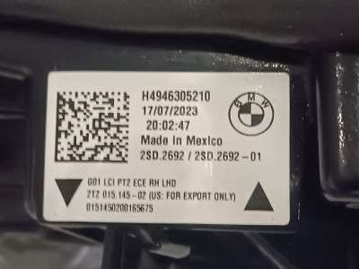 Б/у Ліхтар задній правий BMW X3 G01