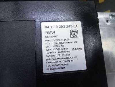 Б/у Блок телематика (Combox telematik) BMW 5 F10