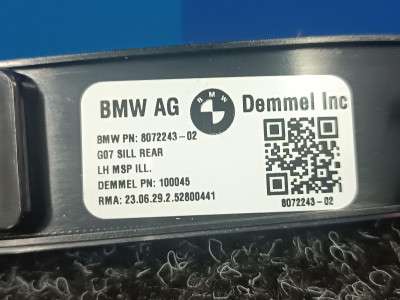 Б/у Накладка декоративна на поріг ліва BMW XM G09