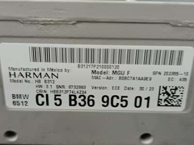 Б/у Блок навигації BMW X3 G01