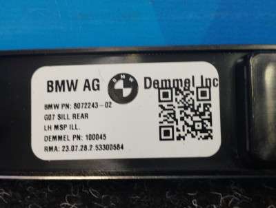 Б/у Накладка декоративна на поріг ліва BMW X7 G07