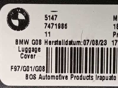 Б/у Шторка (полиця) багажника BMW X3 G01