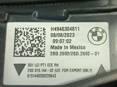 Б/у Ліхтар задній правий BMW X3 G01
