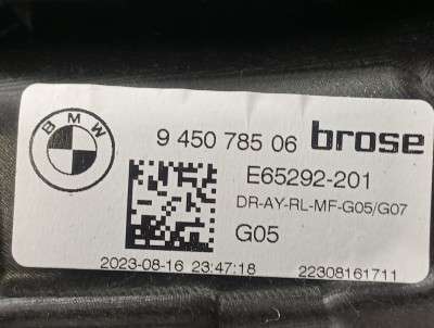 Б/у Склопідйомник електричний двері задньої лівої BMW X5 G05