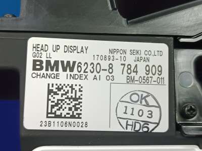 Б/у Проекція на лобове BMW X4 G02
