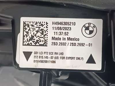 Б/у Ліхтар задній правий BMW X3 G01