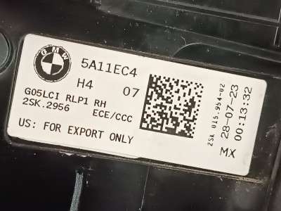 Б/у Задній ліхтар комплект BMW X5M F95