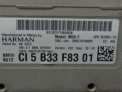 Б/у Блок навигації BMW X4 G02