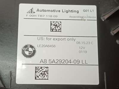 Б/у Фара передня права BMW X3 G01