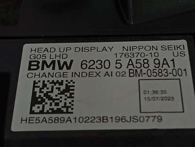 Б/у Проекція на лобове BMW X7 G07