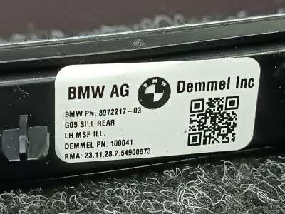 Б/у Накладка декоративна на поріг задня ліва BMW X5 G05