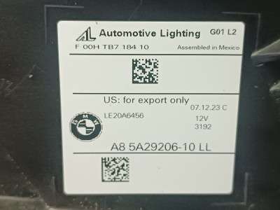 Б/у Фара передня права BMW X4 G02
