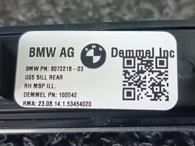Б/у Накладка декоративна на поріг права BMW X5 G05