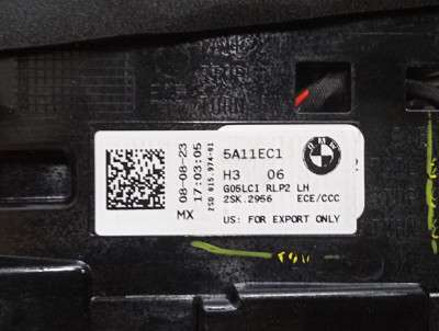 Б/у Ліхтар задній лівий BMW X5 G05