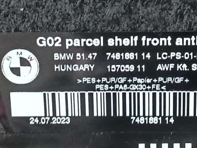 Б/у Полиця багажника BMW X4 G02