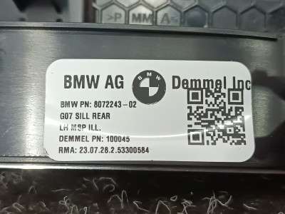 Б/у Накладка декоративна на поріг комплект BMW X7 G07