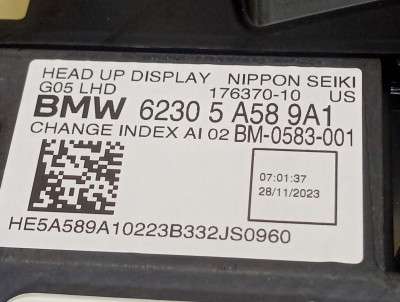 Б/у Проекція на лобове BMW X7 G07