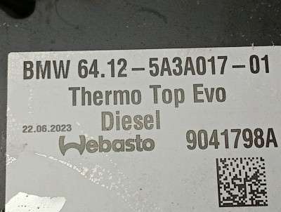 Б/у Обігрівач автономний (Webasto) BMW X6 G06