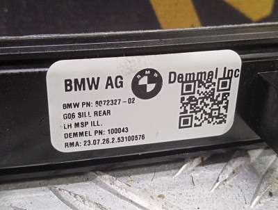Б/у Накладка декоративна на поріг ліва BMW X6 G06