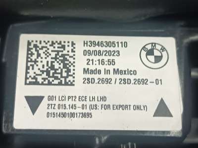 Б/у Ліхтар задній лівий BMW X3 G01