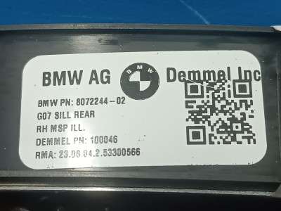 Б/у Накладка декоративна на поріг права BMW X7 G07