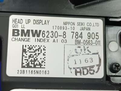 Б/у Проекція на лобове BMW X3 G01