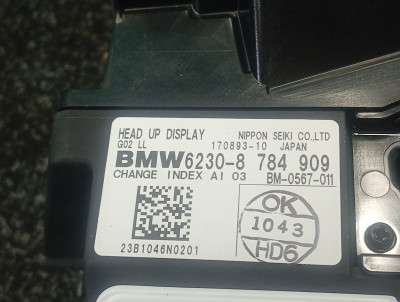Б/у Проекція на лобове BMW X4 G02