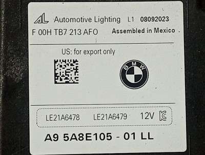 Б/у Фара передня ліва BMW X5 G05