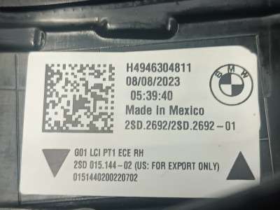 Б/у Ліхтар задній правий BMW X3 G01