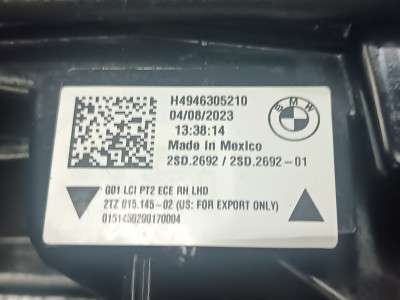 Б/у Ліхтар задній правий BMW X3 G01