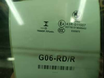 Б/у Скло заднє праве BMW X6 G06