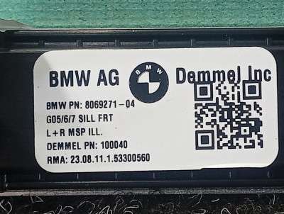Б/у Накладка декоративна на поріг ліва BMW X5 G05