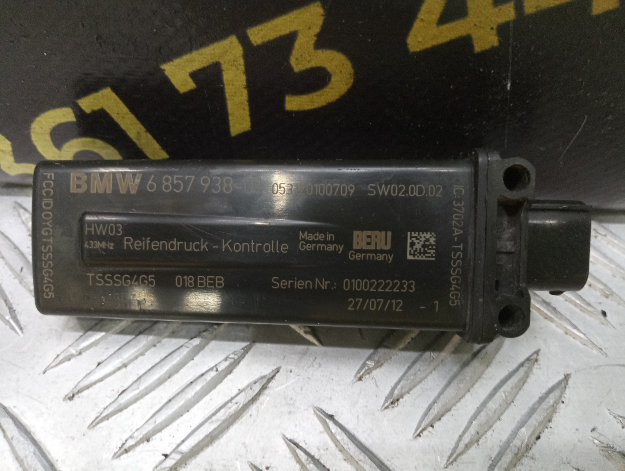 Б/у Датчик тиску в шині BMW 5 F10 - 1